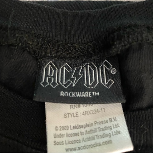 AC/DC T-Shirt Rockwear Music Fan Apparel Classic Band 90s Style Men’s XL - Picture 5 of 7